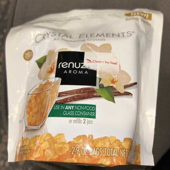 Renuzit Crystal Elements Amber Vanilla Air Freshener Crystals 18oz Sealed Rare - Picture 1 of 1